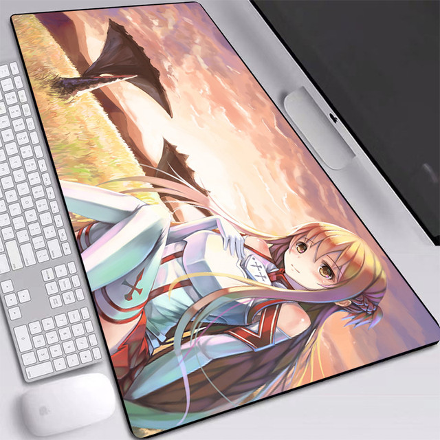 Anime Mouse Pad Sword Art Online Persona HD Wallpaper Full Table Mat  Locking Edge Rubber Soft Mice Mat for CSGO Dota2 LOL Gamer - AliExpress